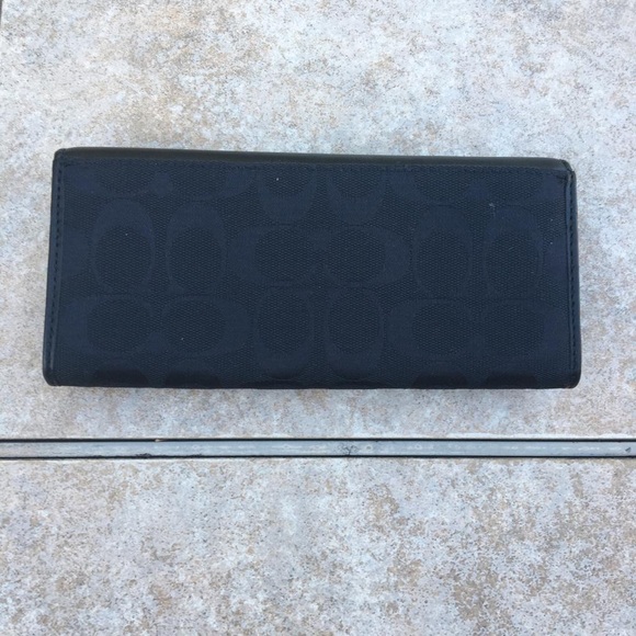 NWT Coach F53617 slim envelope wallet black 12 CM - Picture 5 of 11